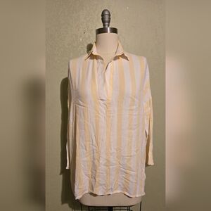 Umgee Yellow And White Blouse Size Small